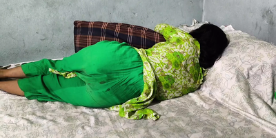Stepmom gets a supreme rock hard pegging from her stepson on the bed