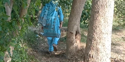 Blonde step sister masked goes for a square pick-up with her big boobs &