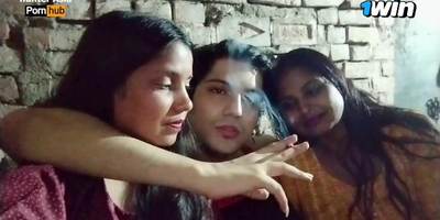 Hunter Asia and her 2 Indian boyfriends get prankish in a desi village