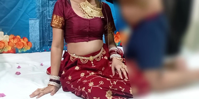 Desi couple's first-time wedding night with a hot MMS video